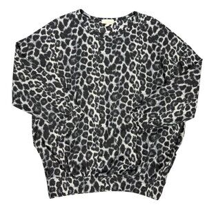 Women's FANTASTIC FAWN‎ Animal Print Oversized Sweater Dress- Size